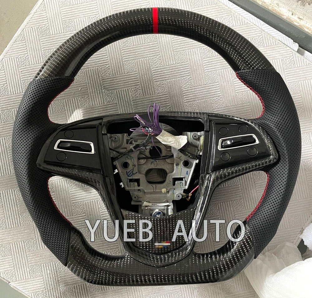 Real carbon fiber steering wheel for Cadillac ATS CTS ATSV CTS V