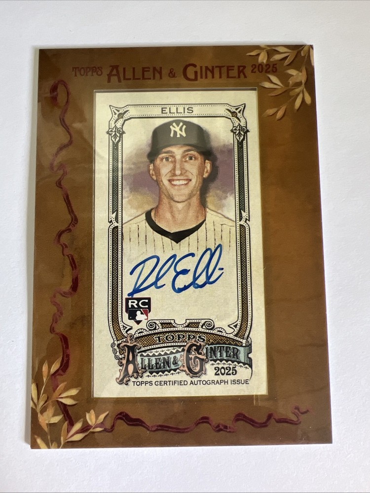 2025 Topps Allen & Ginter - Framed Mini Autographs Duke Ellis #MA-DE (AU, RC)