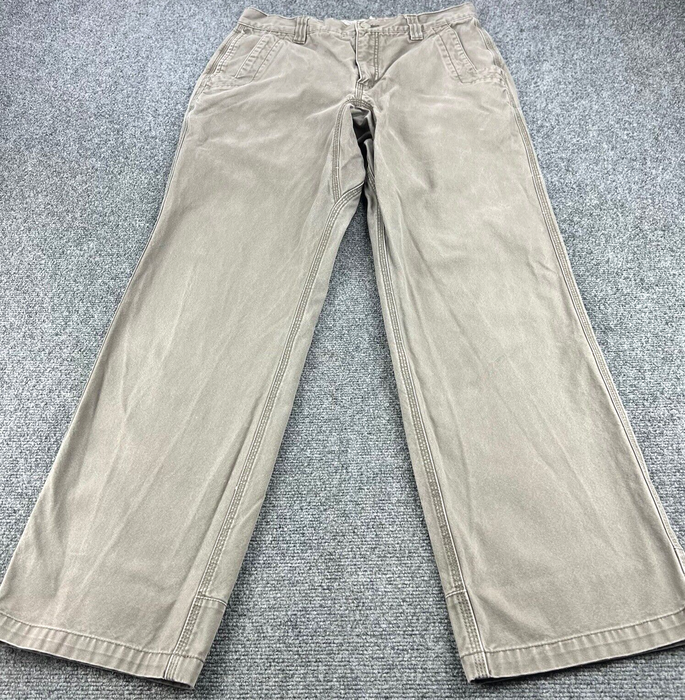 Mountain Khakis Pants Mens 33x34(actual 31x32) Beige Canvas Workwear Outdoor