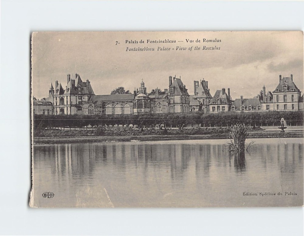 Postcard View of the Romulus Château de Fontainebleau France