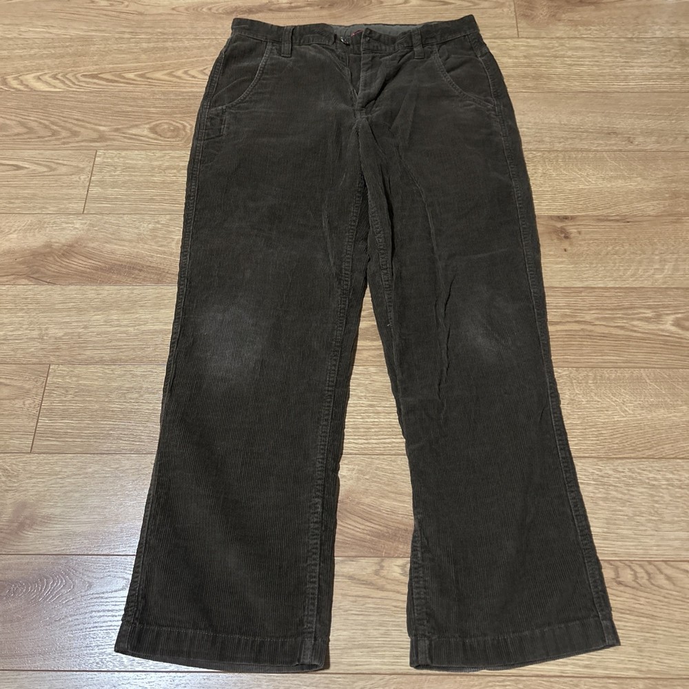 Y2K The North Face Pants Men’s 32x30 Brown Corduroy Pants, Wide Leg, Loose Fit