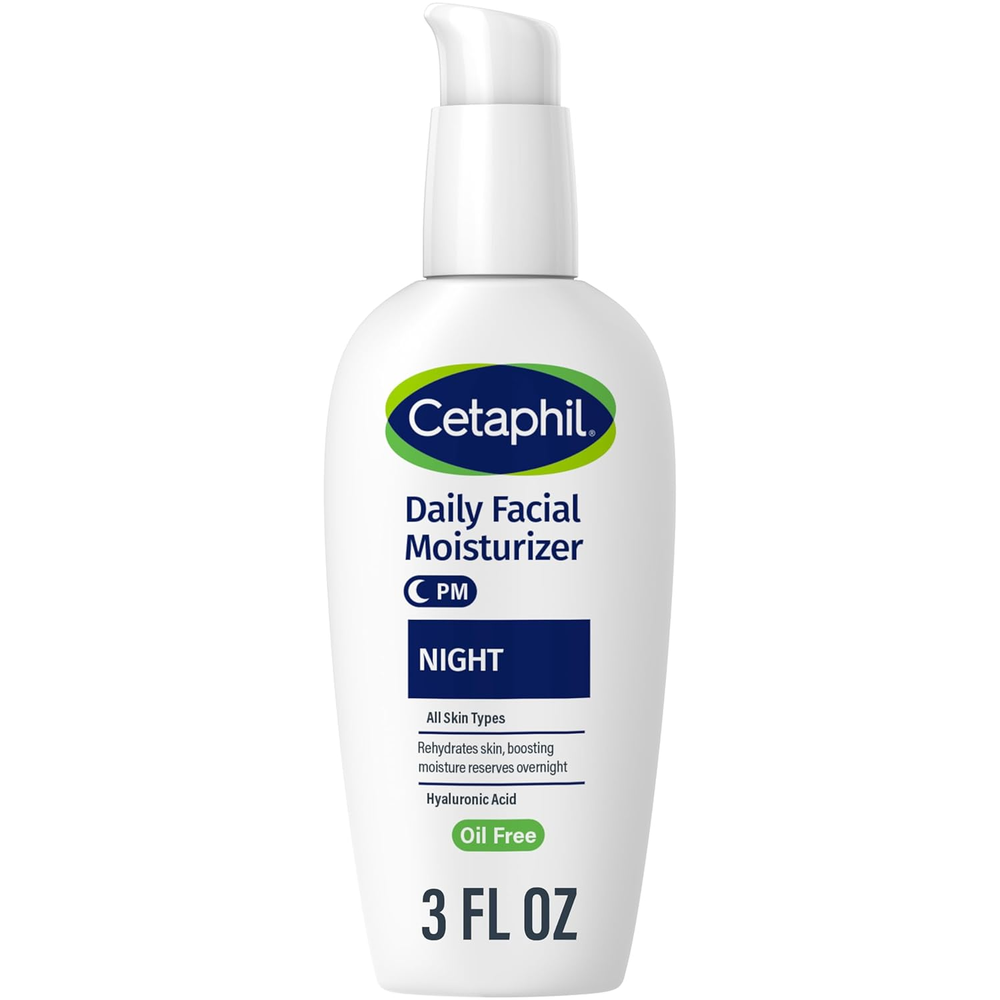Cetaphil Overnight Hydrating Face Moisturizer with Hyaluronic Acid