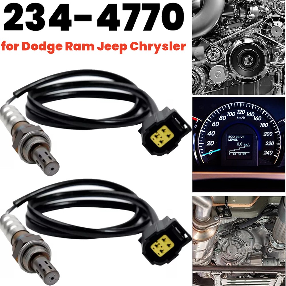 2PCS Upstream & Downstream O2 Oxygen Sensor Compatible with Dodge Ram 1500 Jeep Chrysler 234-4770