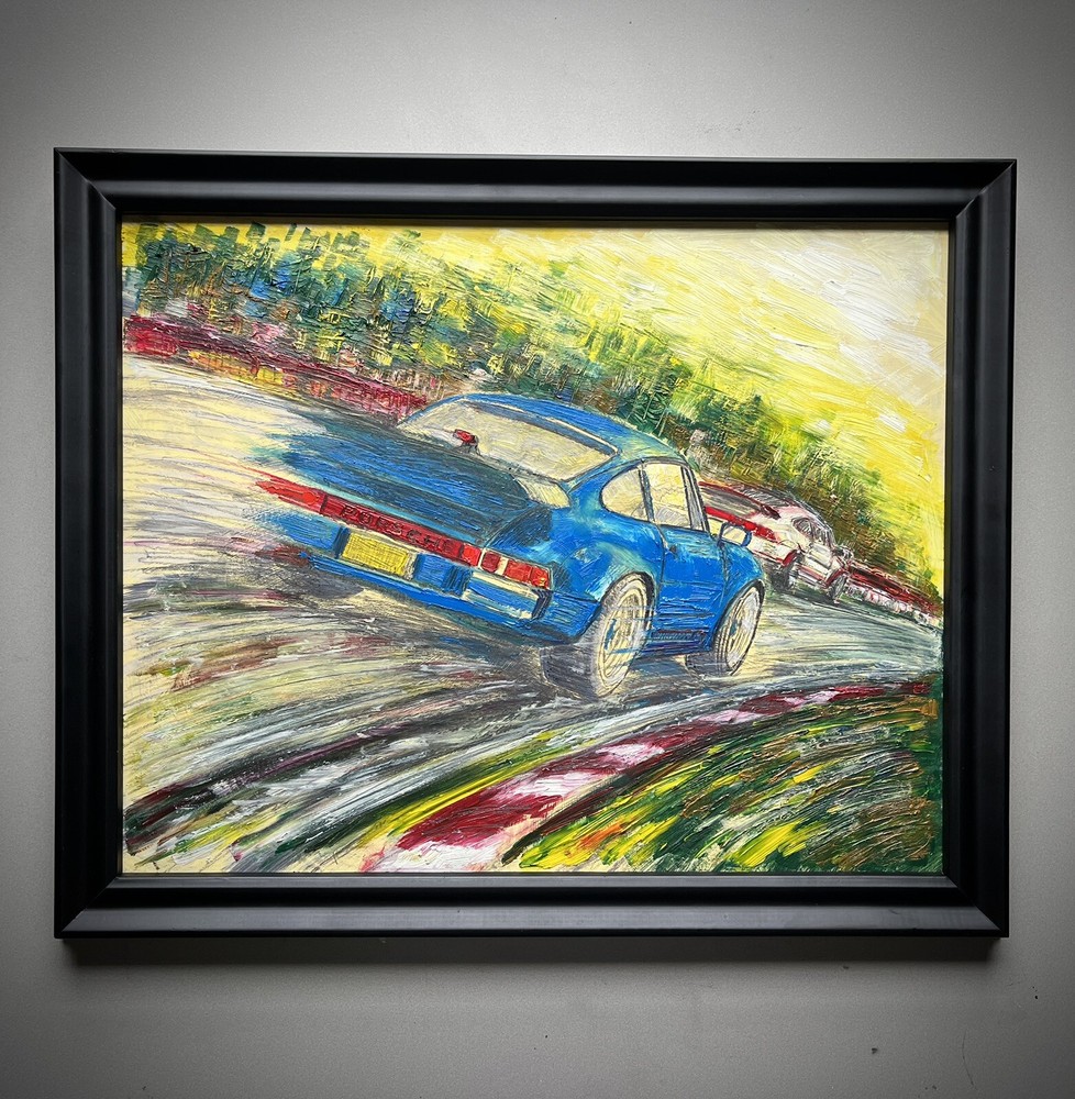 Porsche 911 Turbo Race Car Bold Motorsport Art Print FRMD