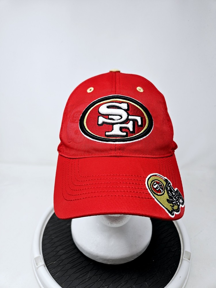 San Francisco 49ers NFL Team Apparel Helmet Red Baseball Cap Hat NFL Used