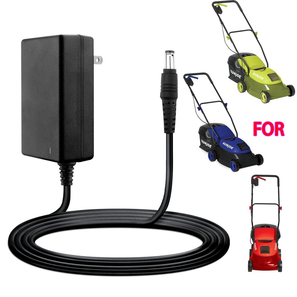 AC Adapter for SUN JOE MJ401C-XR MJ401C-XR-SJB MJ401C-XR-RED Cordless Lawn Mower