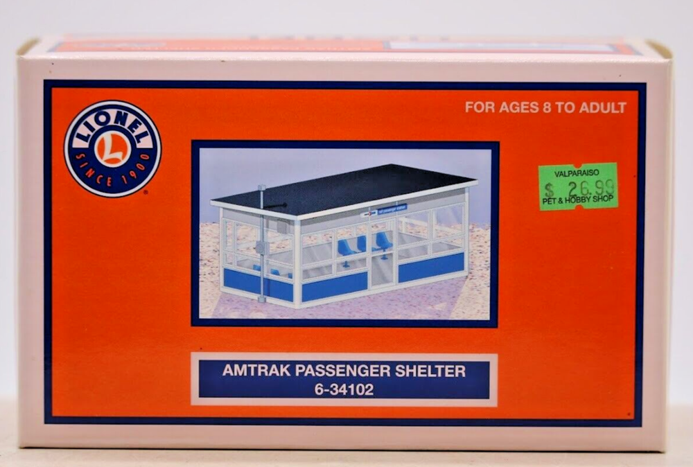 Amtrak Lionel Passenger Shelter Station 6-34102 Layout Building Accessory