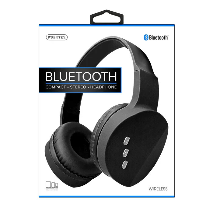 Sentry BT18 Wireless Bluetooth Headphones with Mic Rechargeable Compact Stereo Sound  