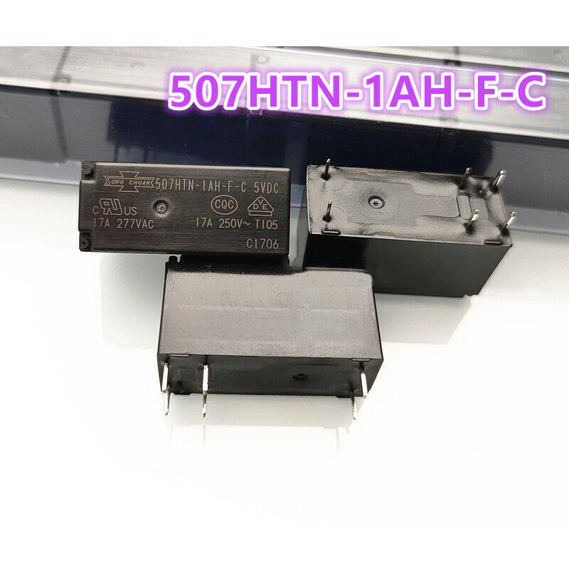 5PcsSONG CHAUN 507HTN-1AH-F-C 5VDC Power Relay 6Pins 17A 277VAC #sumaik11