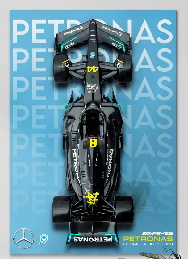 AMG PETRONAS F1 | SOLID CARS #02 | CAR POSTERS