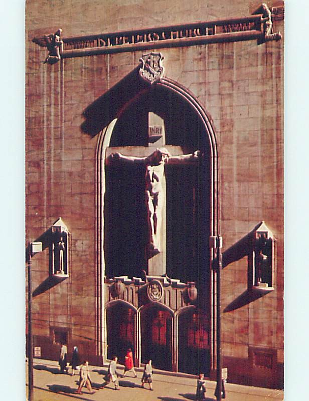 Unused Pre-1980 ST. PETER'S CHURCH SCENE Chicago Illinois IL : clearance p4138