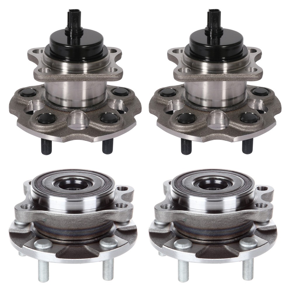 4pcs Wheel Hub Bearings Assembly For Toyota Prius V 2012-2018 Front Rear FWD