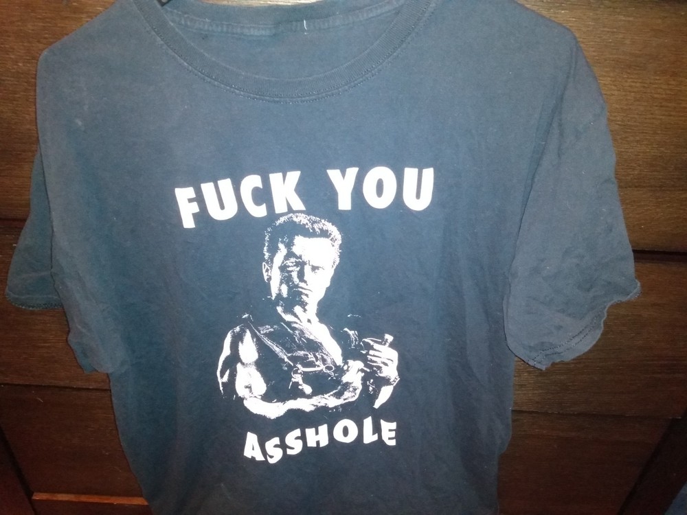 arnold schwarzenegger shirt Rotten Cotton Large Vintage