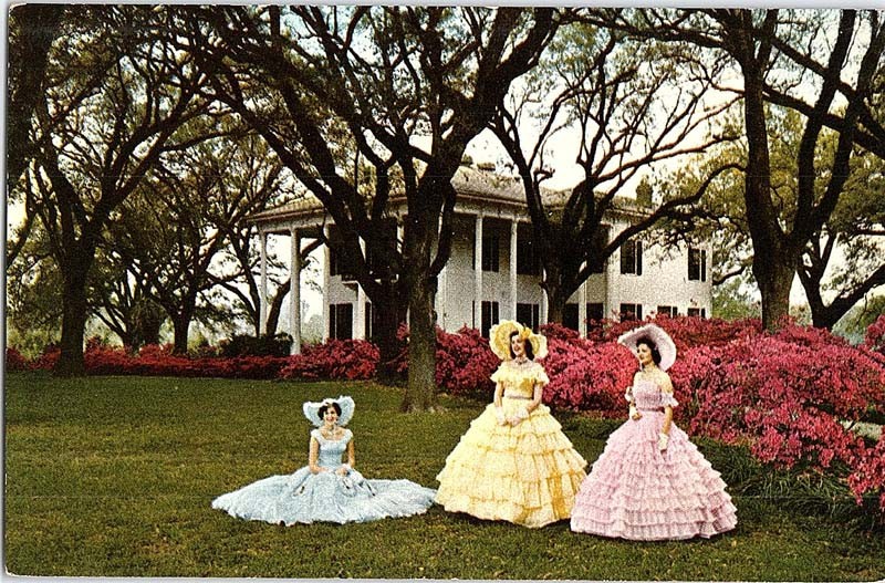 Postcard HOUSE SCENE Mobile Alabama AL m/09 AJ5193