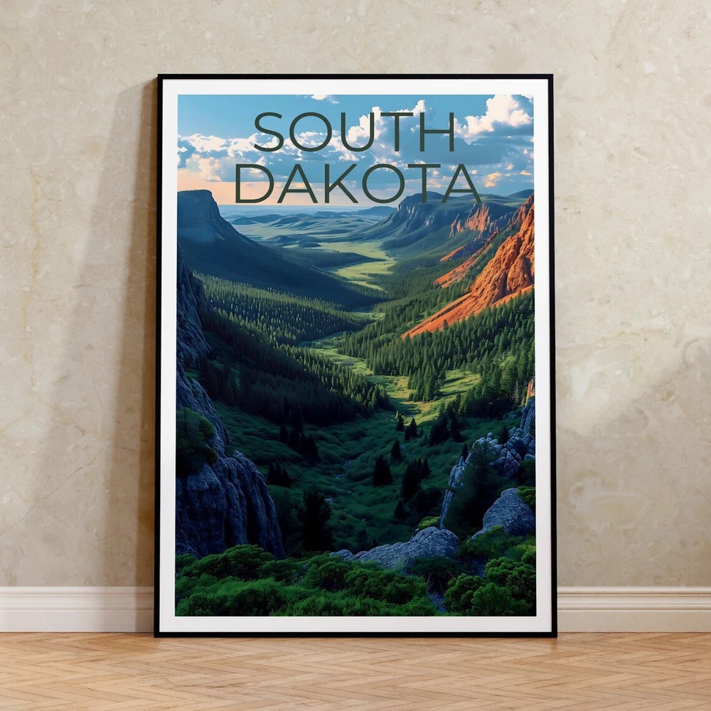 South Dakota Art Premium Quality Choose your Size