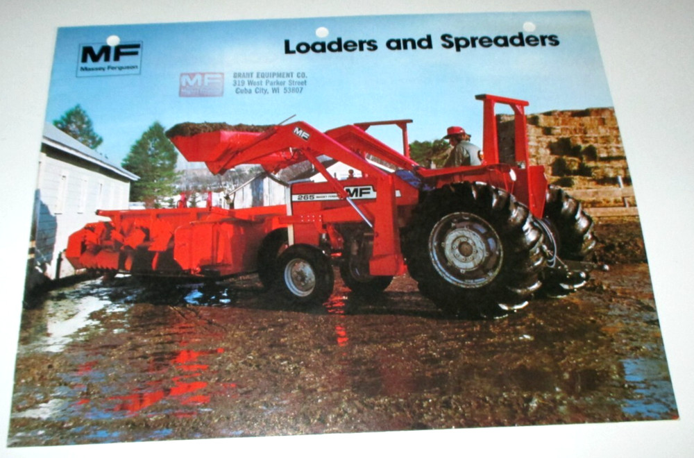 Massey Ferguson MF 246 236 216 Loader 110 130 160 205 Spreader Brochure 1979