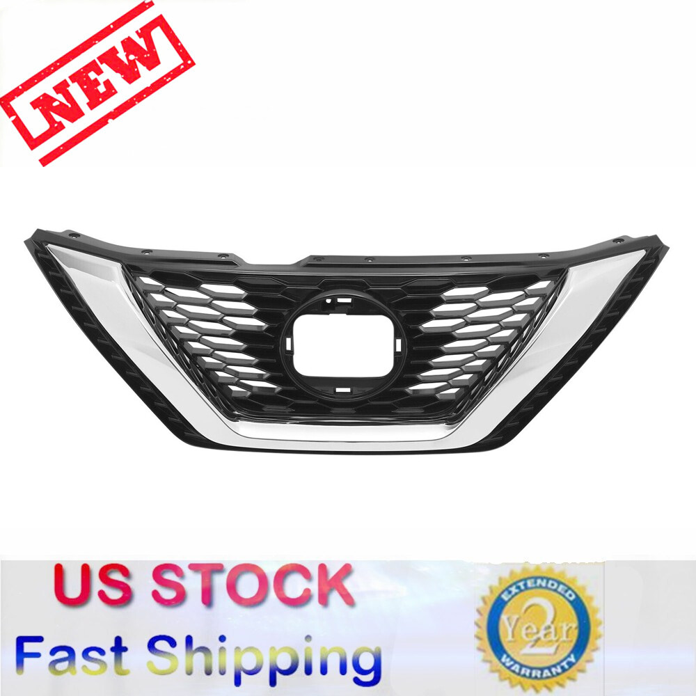 Fit For 2020-2021 Nissan Qashqai Rogue Sport Black Front Bumper Grille Assembly
