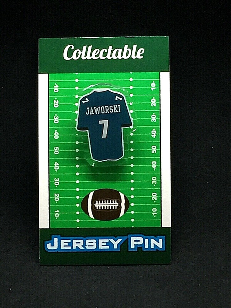 Philadelphia Eagles Ron Jaworski Vintage Jersey Lapel Pin - Classic NFL Collectible