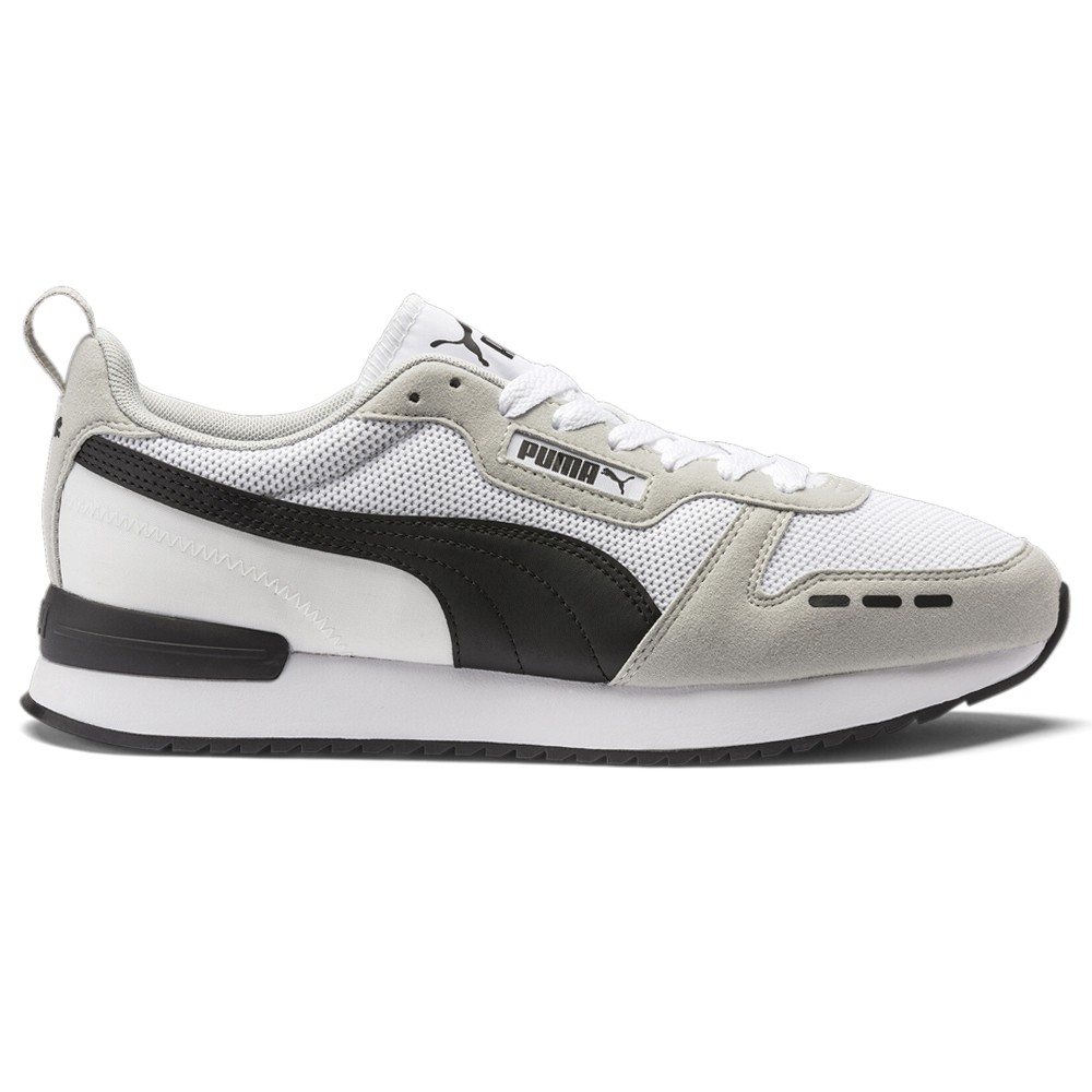 PUMA R78 Lace Up  Mens Grey, White Sneakers Casual Shoes 373117-02