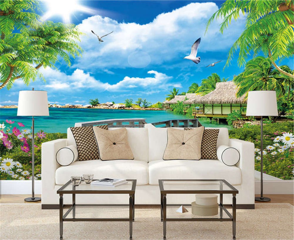 Broad Quiet Coast 3D Full Wall Mural Photo Wallpaper Printing Home Kids Decor