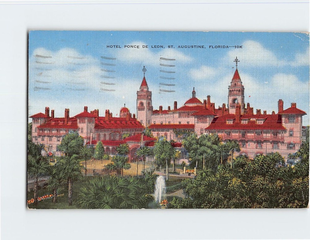 Postcard Hotel Ponce de Leon St. Augustine Florida USA