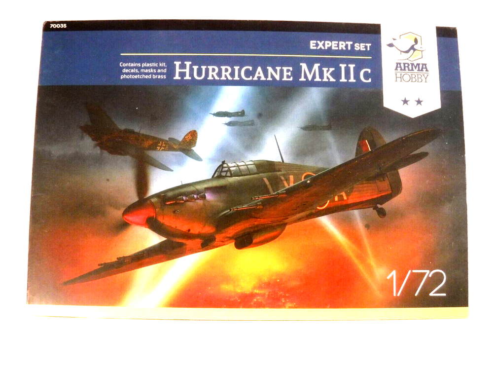 1/72 Arma Hobby RAF Hawker Hurricane Mk IIc Expert Set PE Parts Mask # 70035