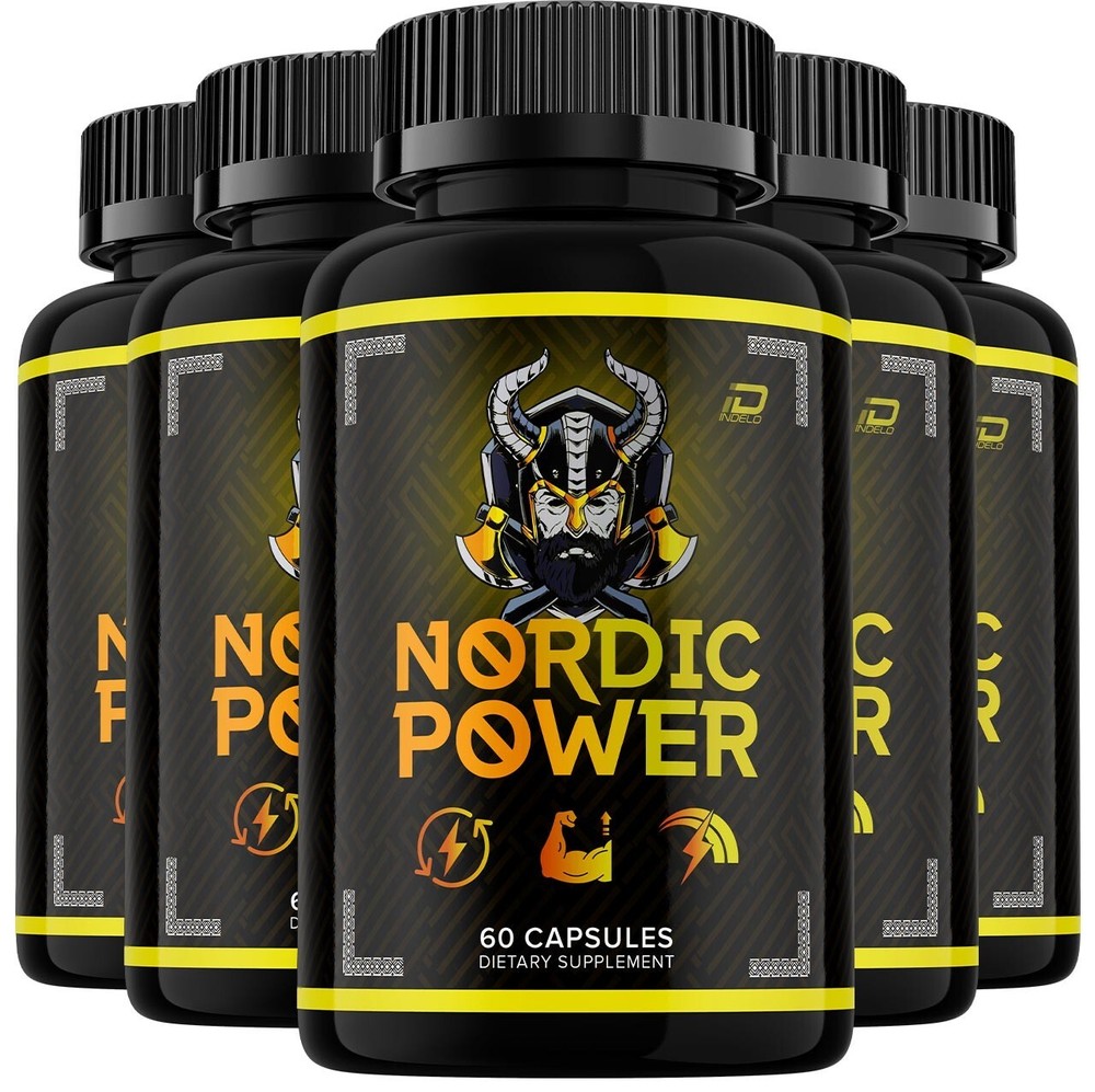 (5 Pack) Nordic Power for Men Capsules – NordicPower Overall Health and Energy