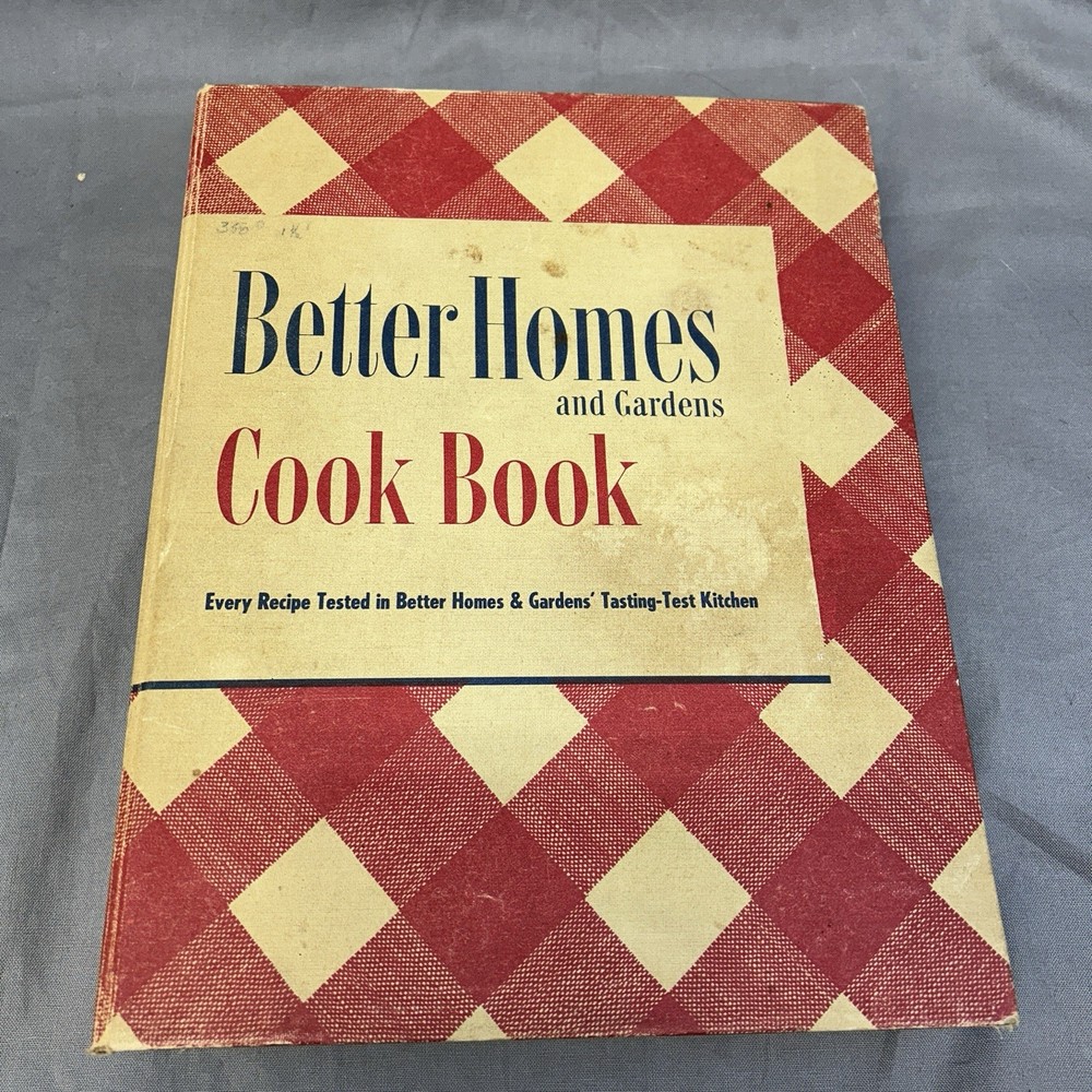 VTG Better Homes and Gardens Cook Book Binder 1949 19th Printing Tested Recipes