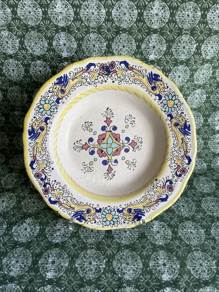 Meridiana Ceramiche Made in Italy Ceramic Plate Shallow Pasta Bowl 8.5”