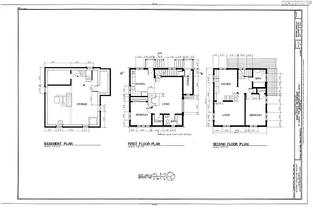 Cantwell Alaska 1930s Mount McKinley Headquarters Employee Residence Floor Plan