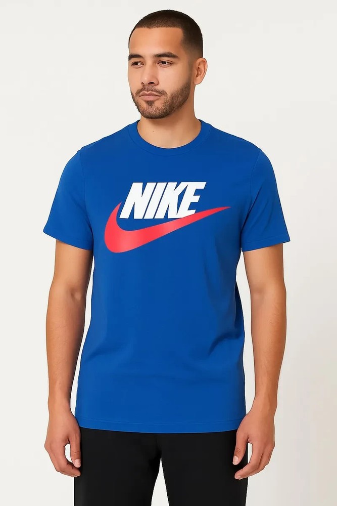 NWT XL Nike SW Futura Men's Big Logo T Shirt  DX1985-480 - Red White Blue