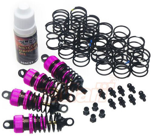 NEW Yeah Racing Shock-Gear 50mm Damper Set 1/10 RC Touring Car Pink FREE US SHIP