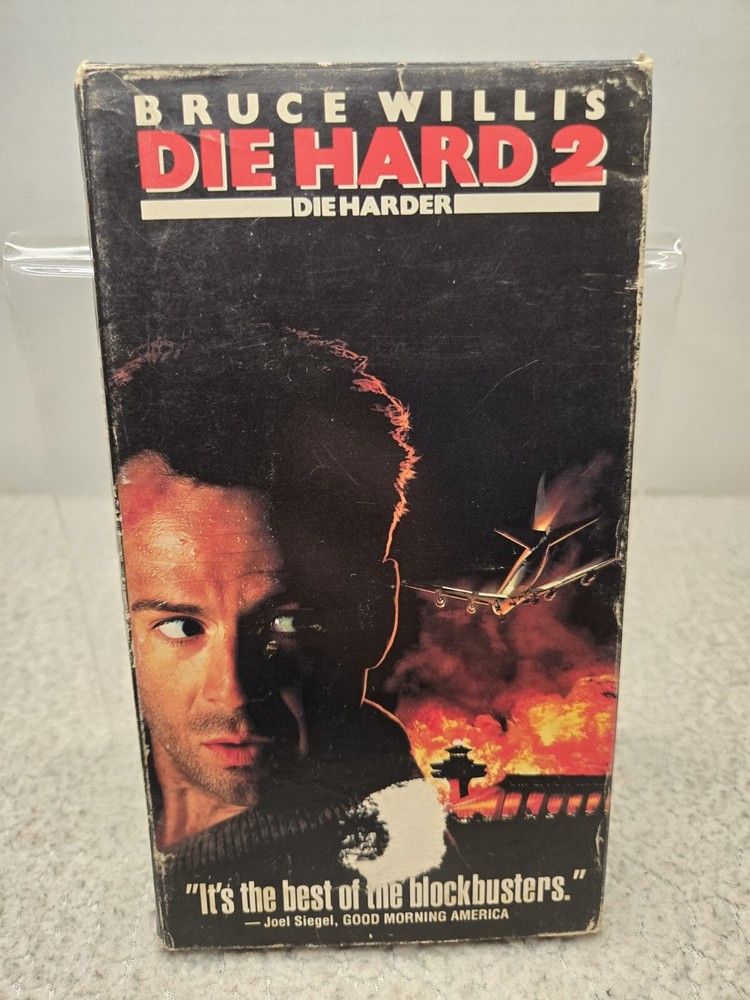 Die Hard 2: Die Harder (VHS, 1991) Bruce Willis John McClane Christmas CBS/FOX