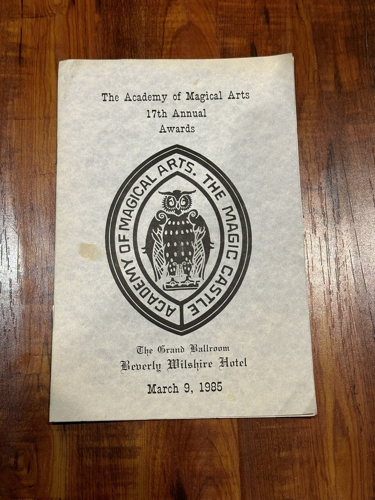 1985 Academy of Magical Arts The Magic Castle 17th Annual Awards Show Program-image