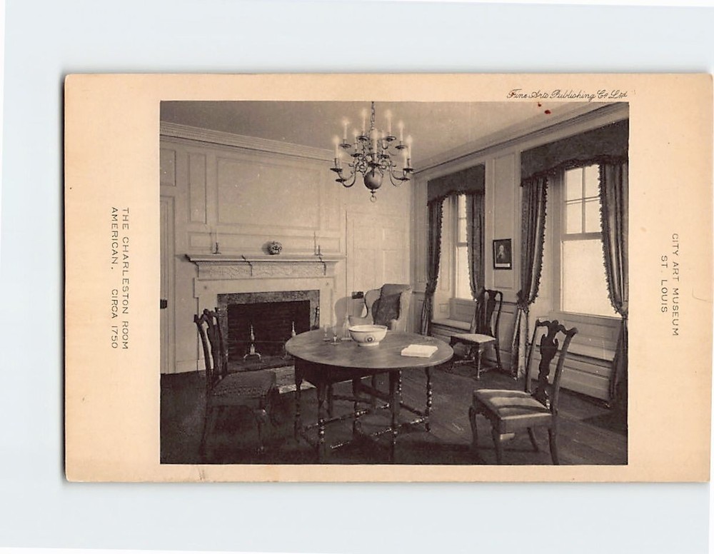 Postcard The Charleston Room City Art Museum St. Louis Missouri USA
