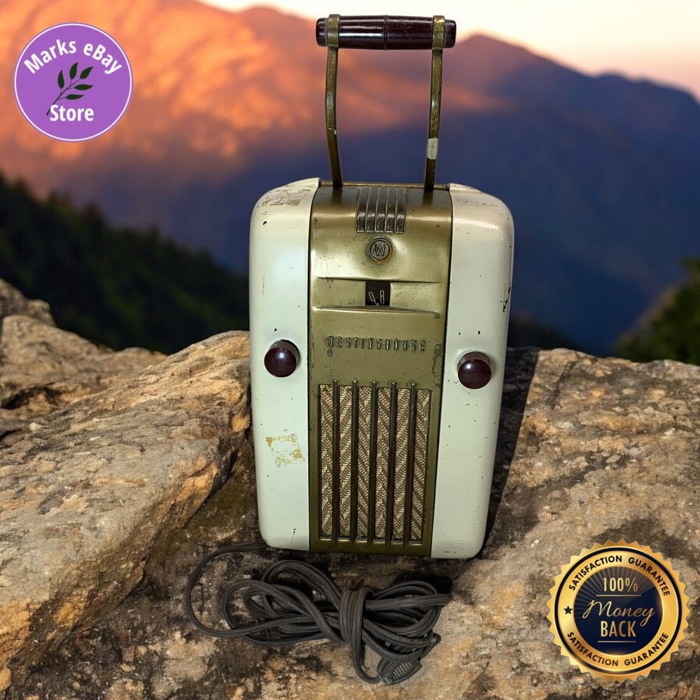 Westinghouse Little Jewel Refrigerator 1940's Vtg Radio Barn Find Not Tested