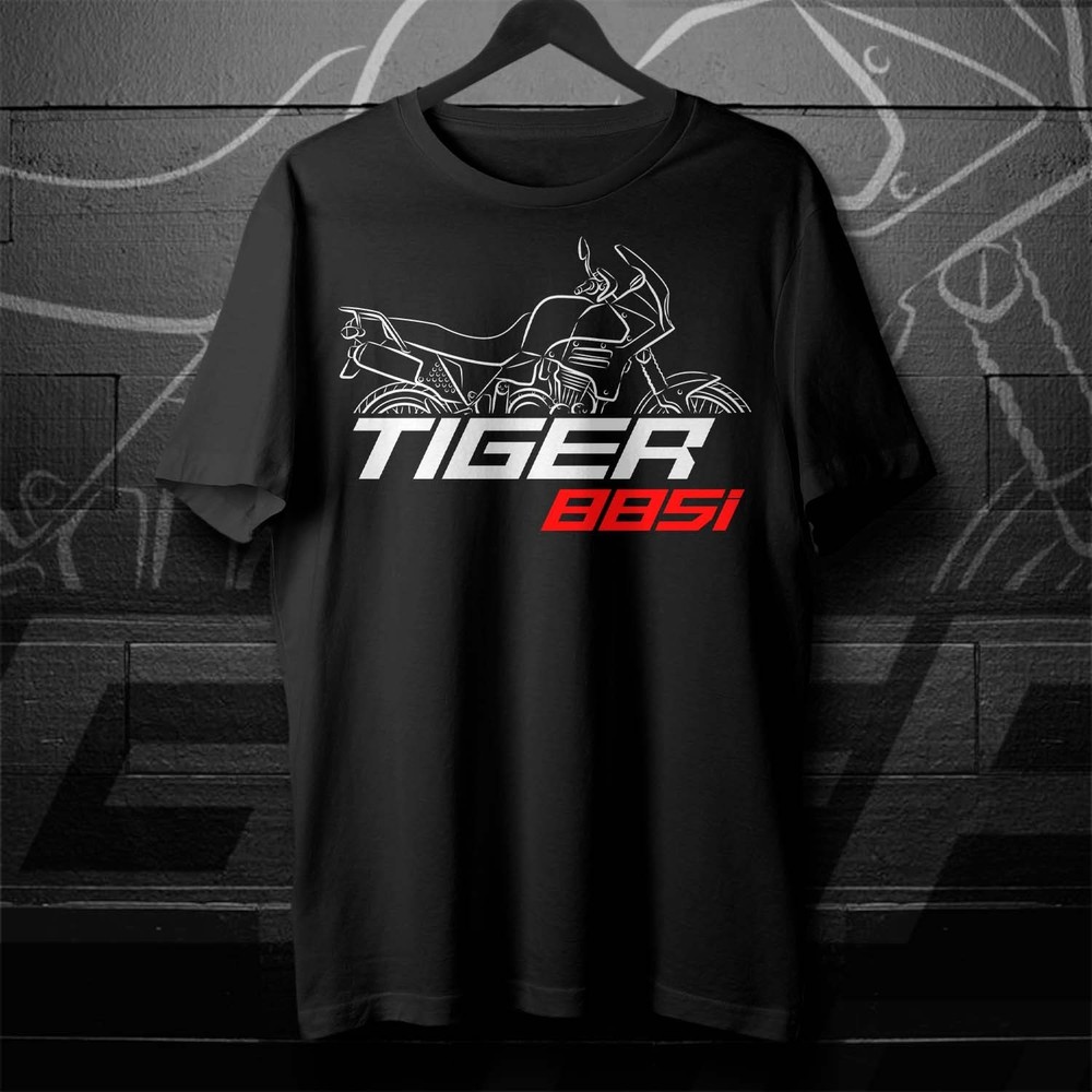 Biker T-Shirt for Fans of British Tiger 900 (885) Motorcycle, ADV Riders