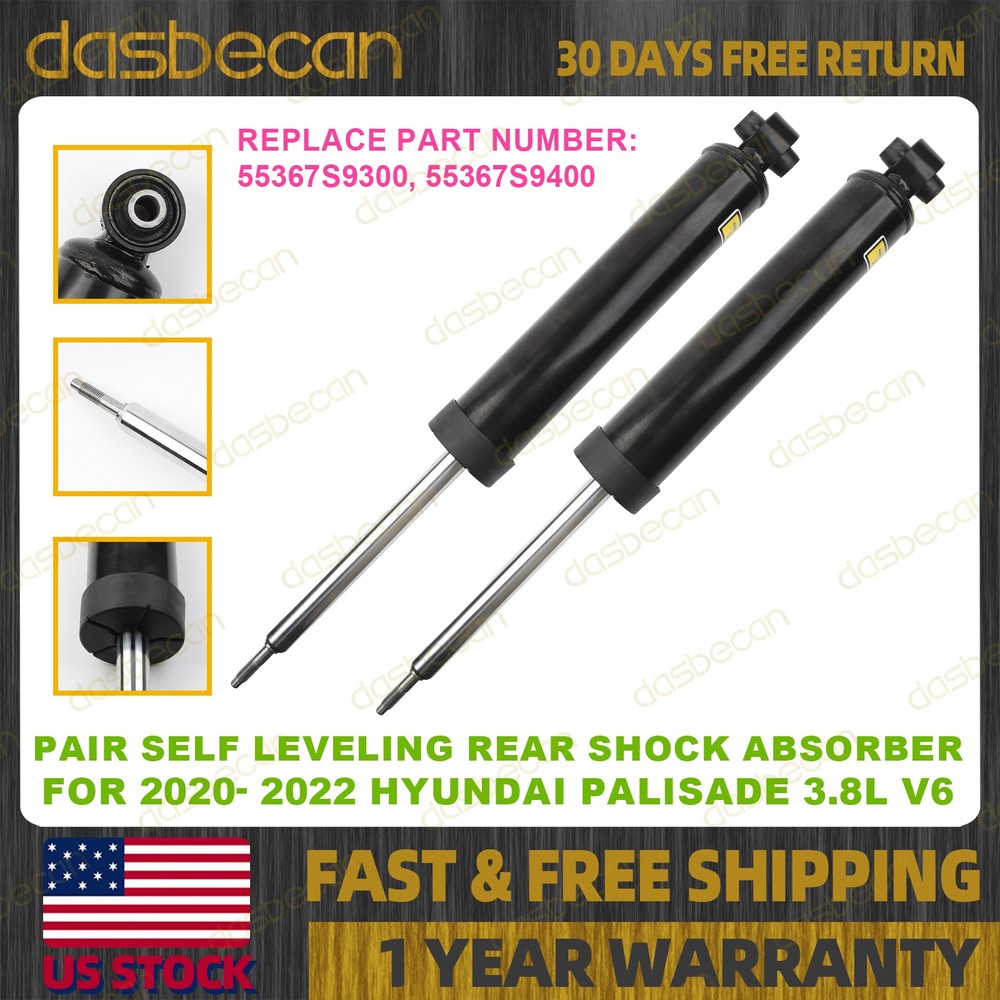 Pair Self Leveling Rear Shock Absorber For Hyundai Palisade 2020-2022 55367S9300
