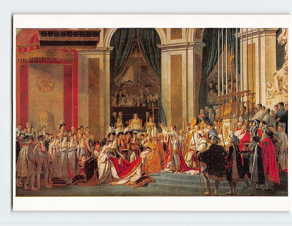 Postcard The Coronation of Napoleon By Jacques L. David Musée du Louvre France