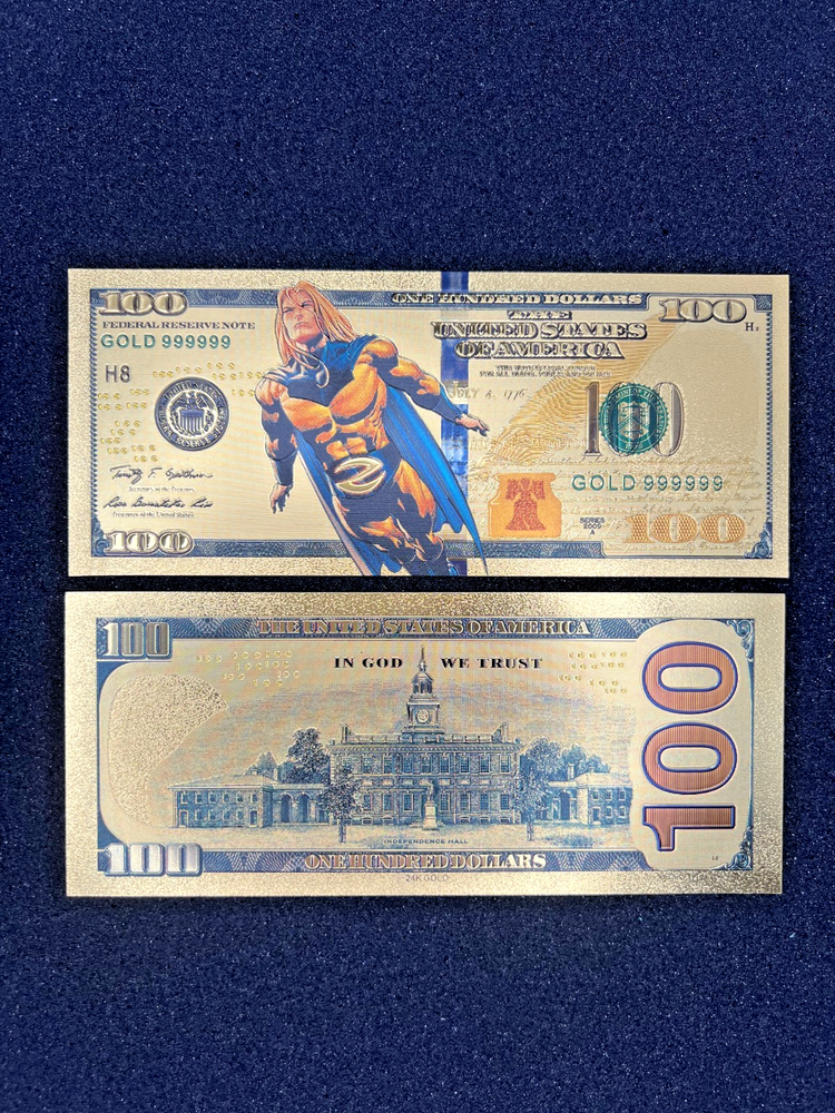 Sentry - 24k Gold Foil Banknote - Super Hero Tv Show/Movie Character