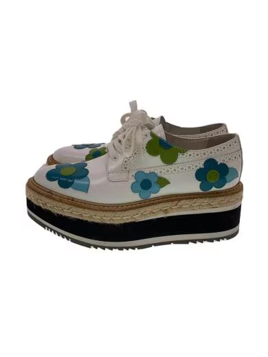 Prada White Flour Loafers Size 36 US 6 Cute Casual Authentic Gently Used Japan