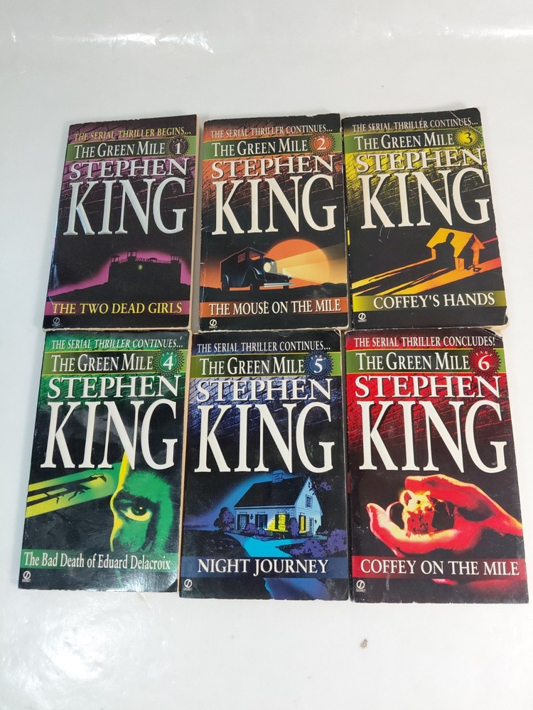The Green Mile by Stephen King 1996 Complete Paperback Set Books 1-6
