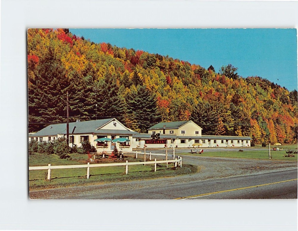Postcard Pine Crest Motel & Restaurant Vermont USA