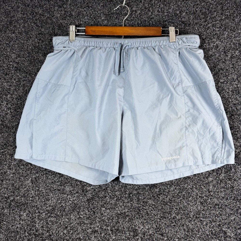 Patagonia Strider Pro Running Shorts Mens XL Blue Grey 5 Inch Inseam 24648