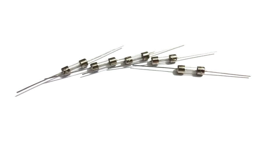 LOT OF 5 LITTELFUSE 2AG 230 1A AXIAL FUSES 250V 5mm x 15mm SLOW BLOW