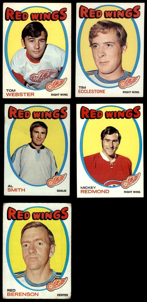 1971-72 Topps Detroit Red Wings Near Team Set 3.5 - VG+ 3756546 (7 / 9 cards)