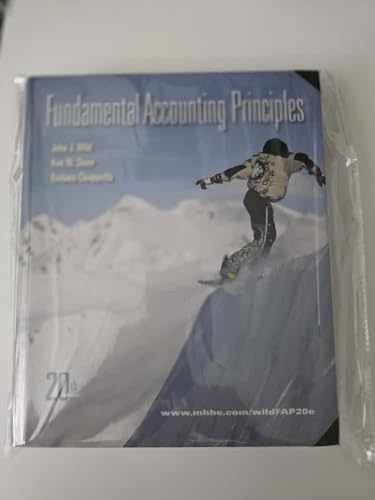 Fundamental Accounting Principles, - Hardcover, by Wild John; Shaw - Very Good