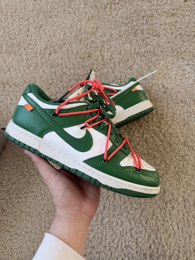Nike Dunk Low Off-White Pine Green 2019 Leather Low Top CT0856-100