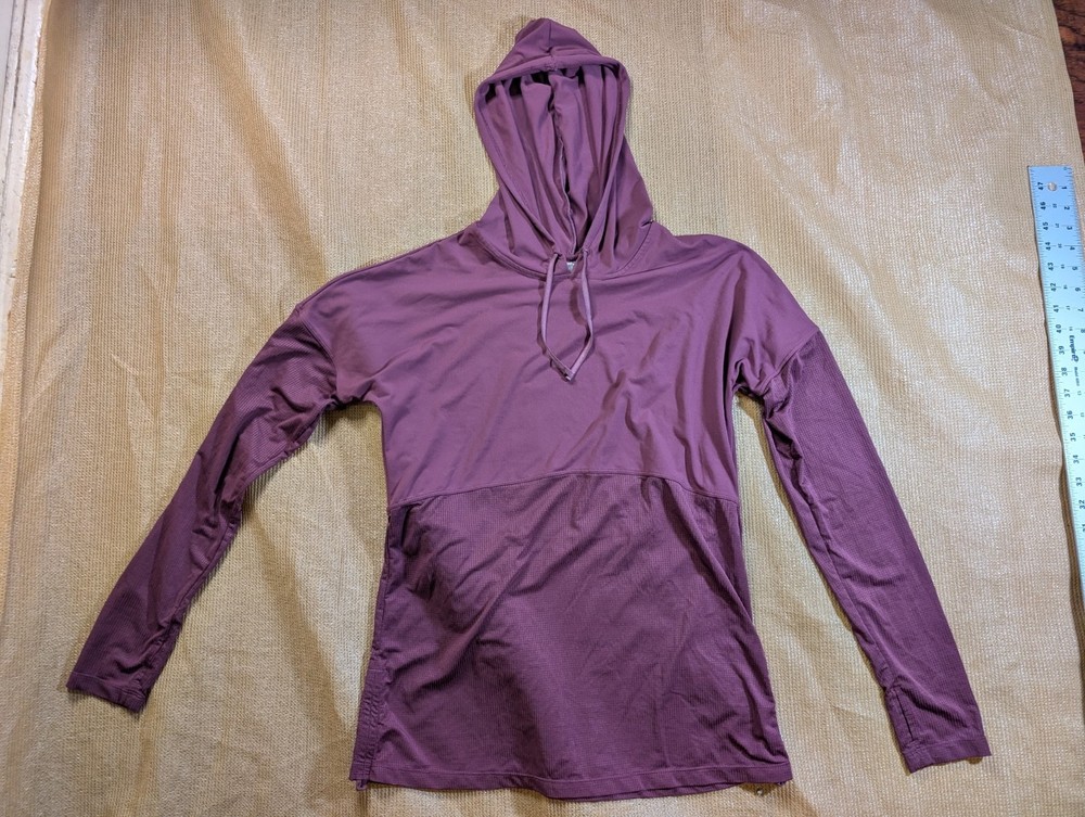 Fabletics Running/Seamless Hoodie Womens Medium Long Sleeve Yoga Workout Purple