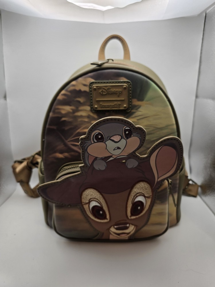 Loungefly Disney Bambi & Thumper Peeking Mini Backpack Rare Exclusive USED